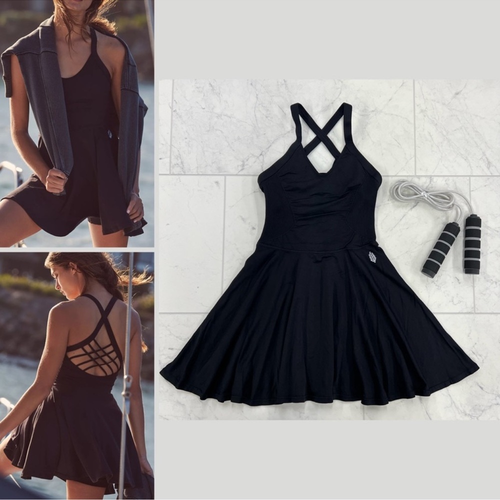 FREE PEOPLE | ✨NWOT✨ Good Karma Dress in Black